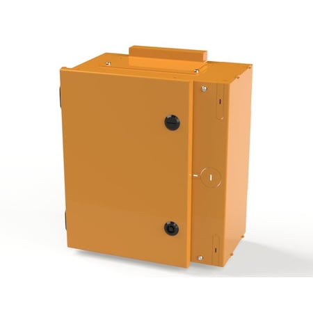 Saginaw Control & Engineering 1/4 Turn Latch Electrical Enclosures, 13-1/2 in H, 6-1/2 in D, 12 in W, NEMA 1, Carbon Steel SCE-60AFSD